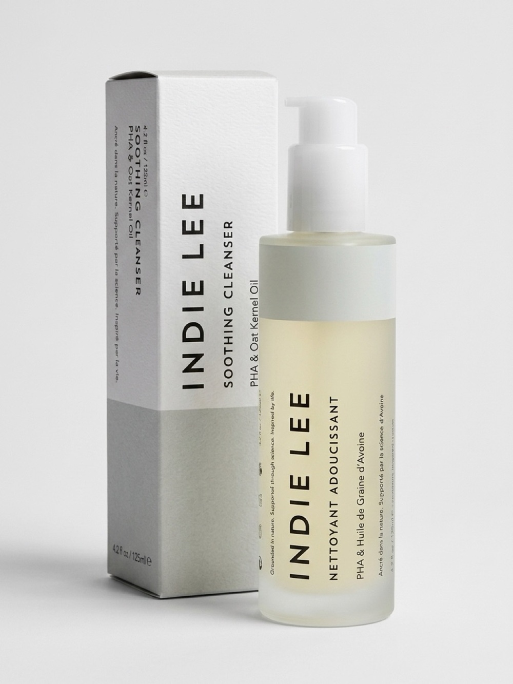 Indie Lee Soothing Cleanser – PHA & Oat Kernel Oil; 4.2 fl.oz.
